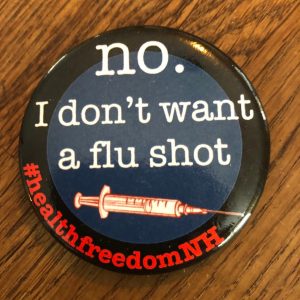 No Flu Shot - Button